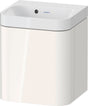 DURAVIT Happy D.2 c-shaped Waschtischset 400 mm weiß hochglanz mit Unterschrank und Tip-On-Technik