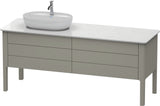 DURAVIT Luv Waschtischunterbau bodenstehend 1733 mm, 2 Auszüge, weiß seidenmatt