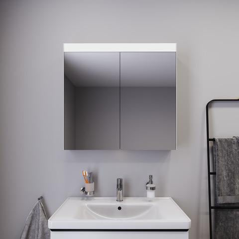 DURAVIT Spiegelschrank BETTER mit LED-Beleuchtung, 760 mm, Anschlag links, Front- und Innenspiegel