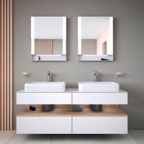 DURAVIT Qatego Aufsatzbecken 500 mm Weiß HygieneGlaze ohne Hahnloch und Überlauf