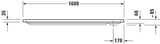 DURAVIT D-Code Duschwanne 1000x700 mm Rechteckig Weiß Sanitäracryl mit Antislip