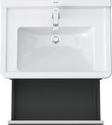 DURAVIT Ketho Waschtischunterbau 650 mm wandhängend basalt matt 1 Auszug