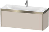 Duravit Möbelwaschtischset XViu 1200x480mm mit Unterbau, 1 Auszug, Ahorn mitte