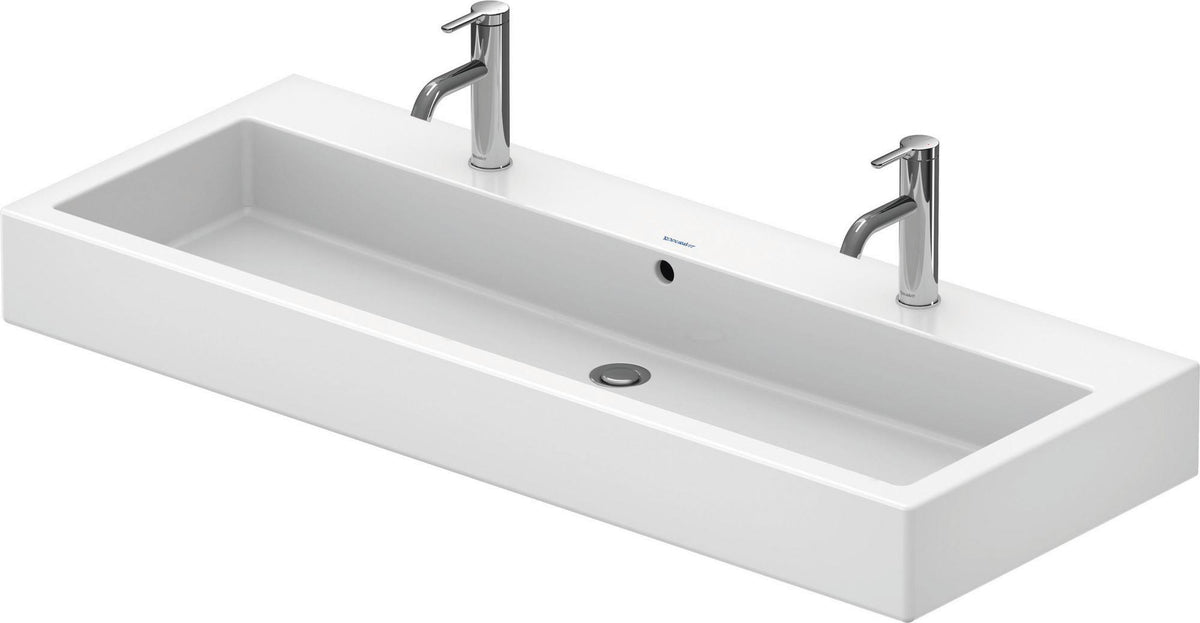 Duravit Waschtisch Vero 1200 mm mit Überlauf, Hahnlochbank und 1 Becken in Weiß
