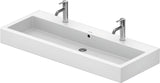 Duravit Waschtisch Vero 1200 mm mit Überlauf, Hahnlochbank und 1 Becken in Weiß