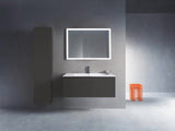 Duravit Hochschrank L-Cube 243x400x1760mm, 1 Tür rechts, graphit matt – Wandhängend