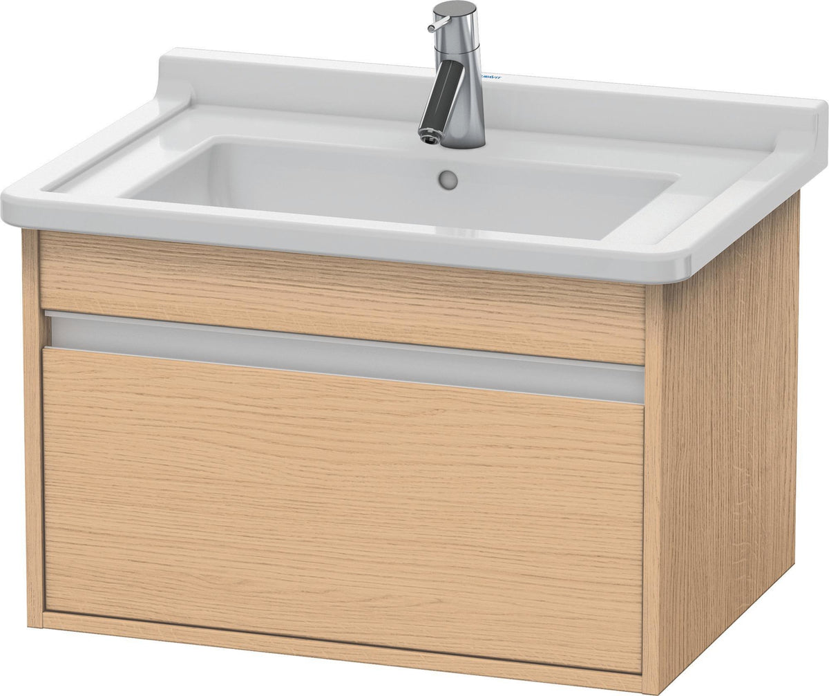 DURAVIT Ketho Waschtischunterbau 650 mm wandhängend basalt matt 1 Auszug