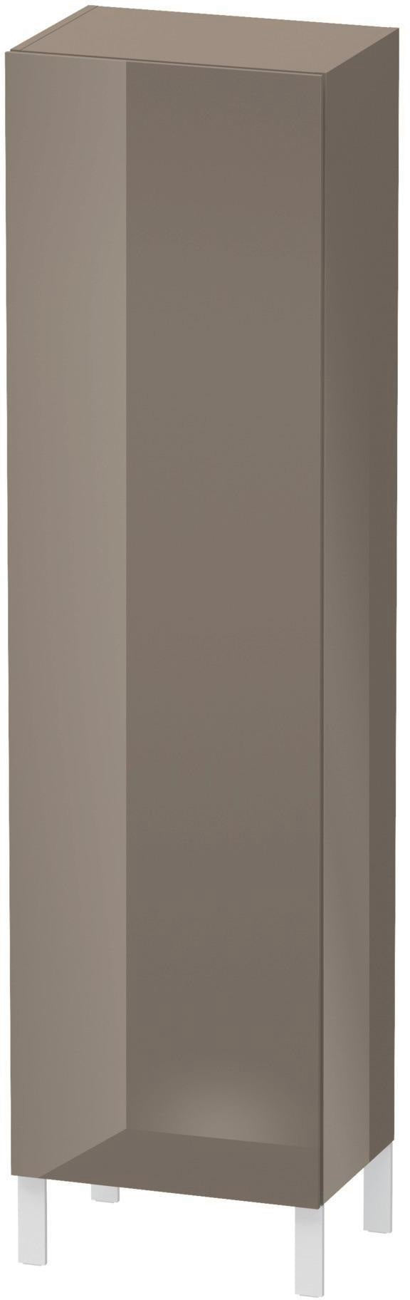 Duravit L-Cube Hochschrank 500 mm flannel grey hochglanz, 1 Tür rechts, 1760 mm