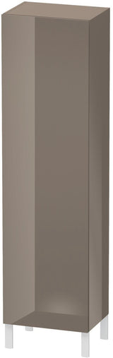 Duravit L-Cube Hochschrank 500 mm flannel grey hochglanz, 1 Tür rechts, 1760 mm