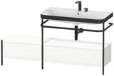 Duravit Waschtischset Happy D.2 Plus 1600x490mm Taupe Supermatt – Einrichtungssystem Nussbaum rechts