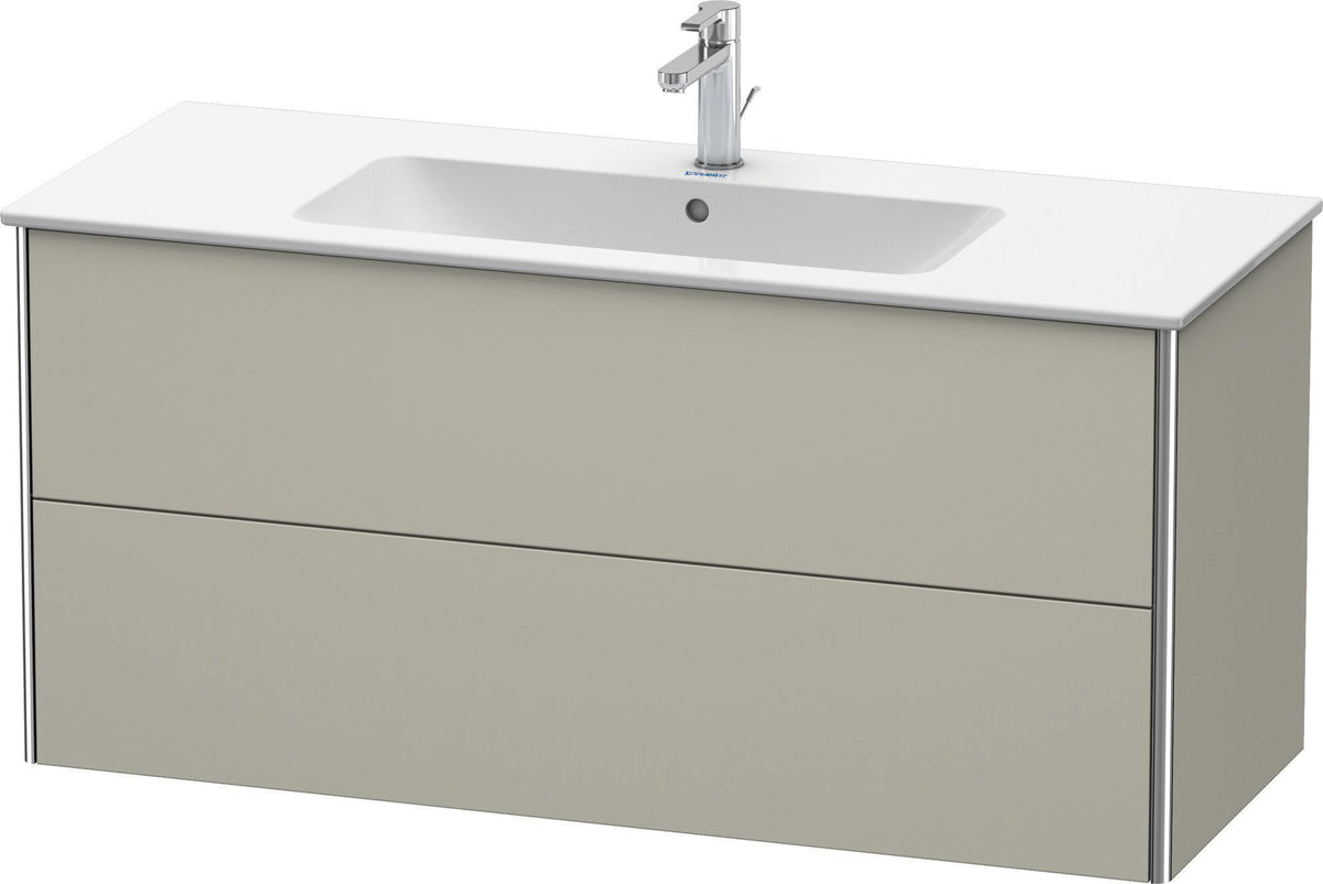 Duravit XSquare Waschtischunterbau 610 mm Nachtblau Seidenmatt mit 2 Schubkästen