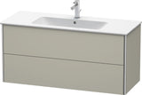 Duravit XSquare Waschtischunterbau 610 mm Nachtblau Seidenmatt mit 2 Schubkästen