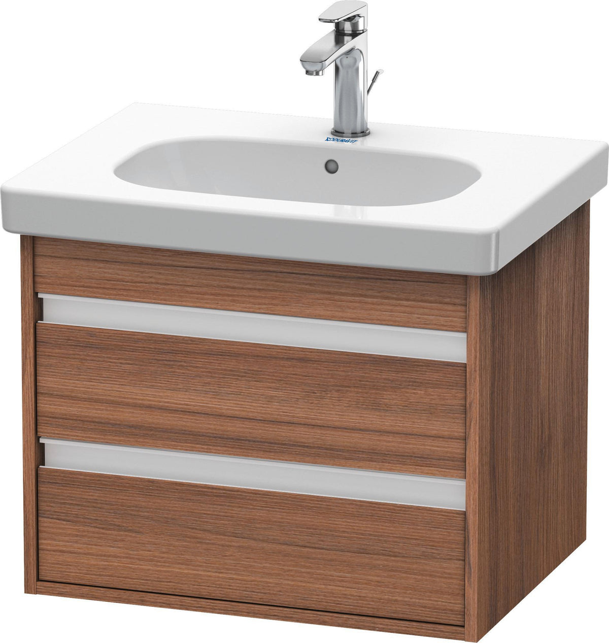 Duravit Ketho Waschtischunterbau 455x600x480mm wandhängend 2 Schubkästen basalt matt