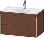 Spanplatte / Nussbaum / m.Viu,2Schubk.503x800x480mm 1Hl,champ.matt/amerik.nussbaum,Rahmen C