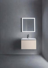 Duravit ME by Starck Möbelwaschtisch 630 mm, weiss seidenmatt, mit Überlauf, 1 Hahnloch