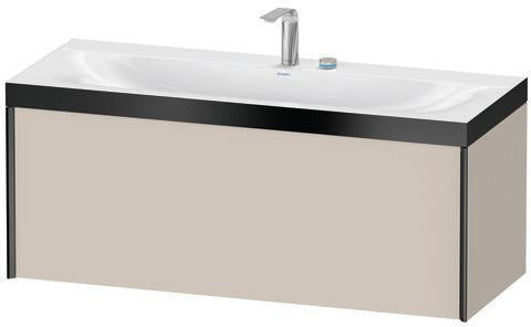 Duravit Möbelwaschtischset XViu 1200x480mm mit Unterbau, 1 Auszug, Ahorn mitte