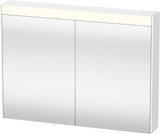 DURAVIT Brioso Spiegelschrank Betongrau 820 mm mit LED-Beleuchtung und Steckdose