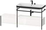 Duravit Waschtischset Happy D.2 Plus 1600x490mm Taupe Supermatt – Einrichtungssystem Ahorn rechts, bodenstehend