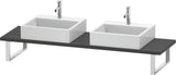 Duravit DuraStyle Compact Konsole 2 Ausschnitte 30x480x800 mm Weiß Matt – Variable Breite