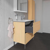 DURAVIT L-Cube Hochschrank 1760 mm Eiche Natur, 1 Tür mit Soft-Close, wandhängend