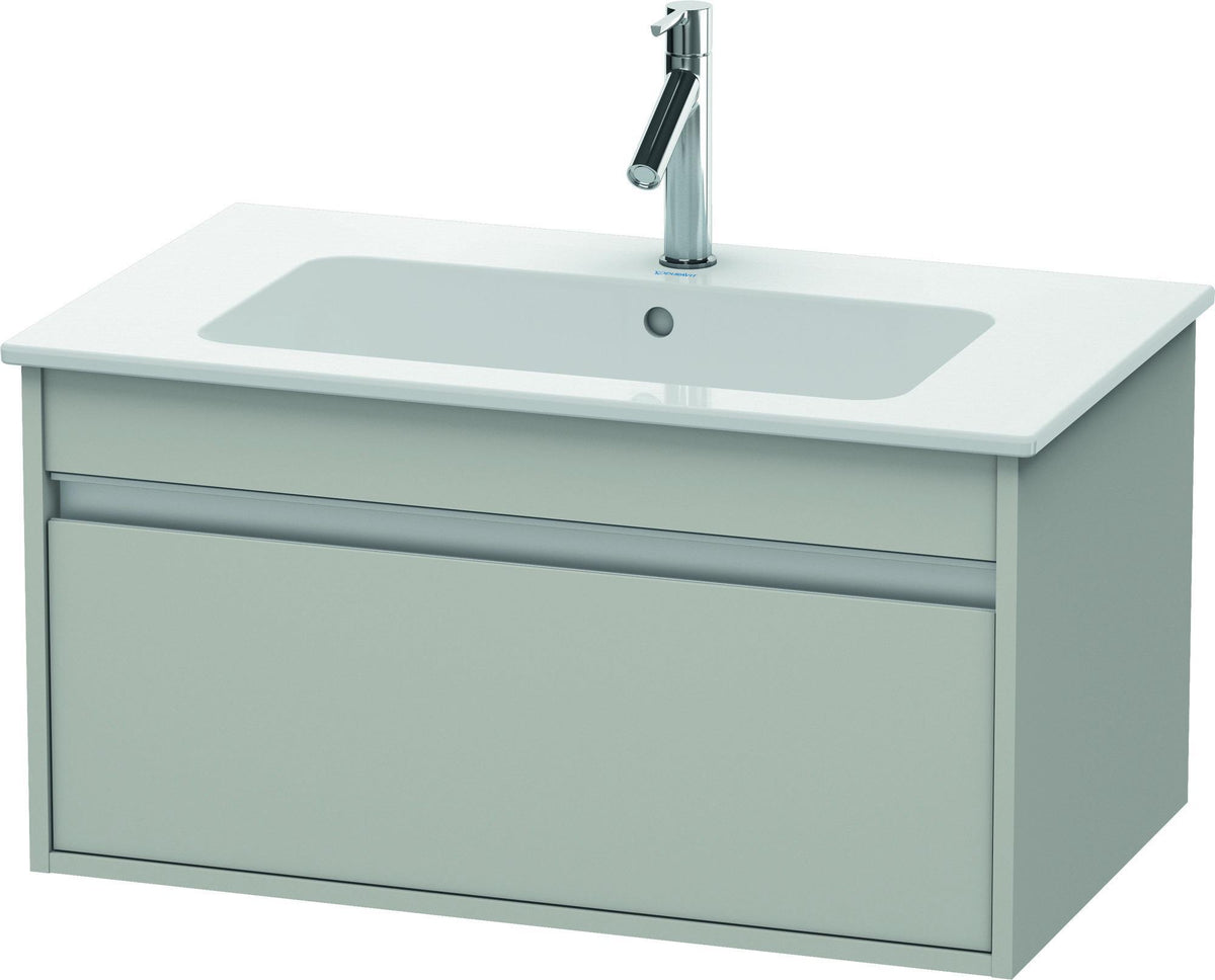 Duravit Ketho Waschtischunterbau 800 mm betongrau matt mit 1 Auszug und Soft-Close