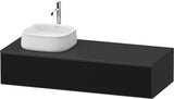 DURAVIT Zencha Konsolen-Waschtischunterbau 1300 mm Eiche Anthrazit mit Auszug