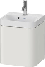 DURAVIT Happy D.2 Waschtischset 400x360mm mit Unterschrank, 1 Tür rechts, Weiß Seidenmatt