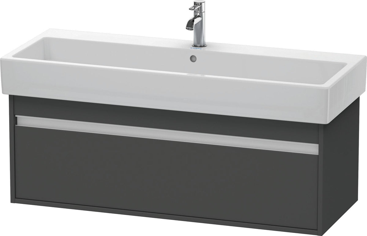 DURAVIT Ketho Waschtischunterbau 1150 mm wandhängend basalt matt 1 Auszug