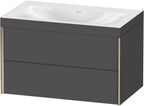 Spanplatte / anthrazit / m.Viu,2Schubk.503x800x480mm o.Hl,champagner m./graphit matt,RahmenC