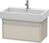 Duravit Ketho Waschtischunterbau 750 mm wandhängend basalt matt mit 1 Auszug