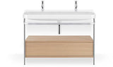 Duravit Happy D.2 Waschtischset 1175 mm mit Metallkonsole, Schubkasten und Waschschüssel