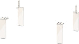 DURAVIT Brioso Sockelfuß 152x44x10 mm, 4 Stück, Betongrau Matt – Aluminium, inkl. Befestigungsmaterial