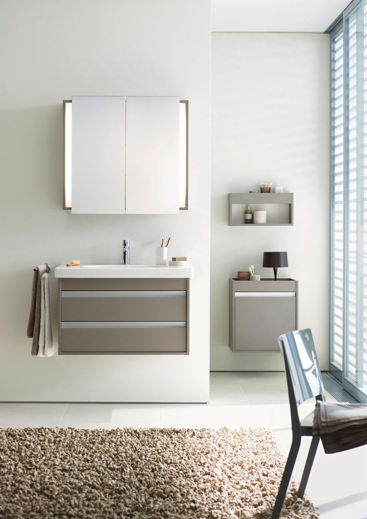 DURAVIT Wandregal Ketho 500 mm basalt matt – Design von Christian Werner