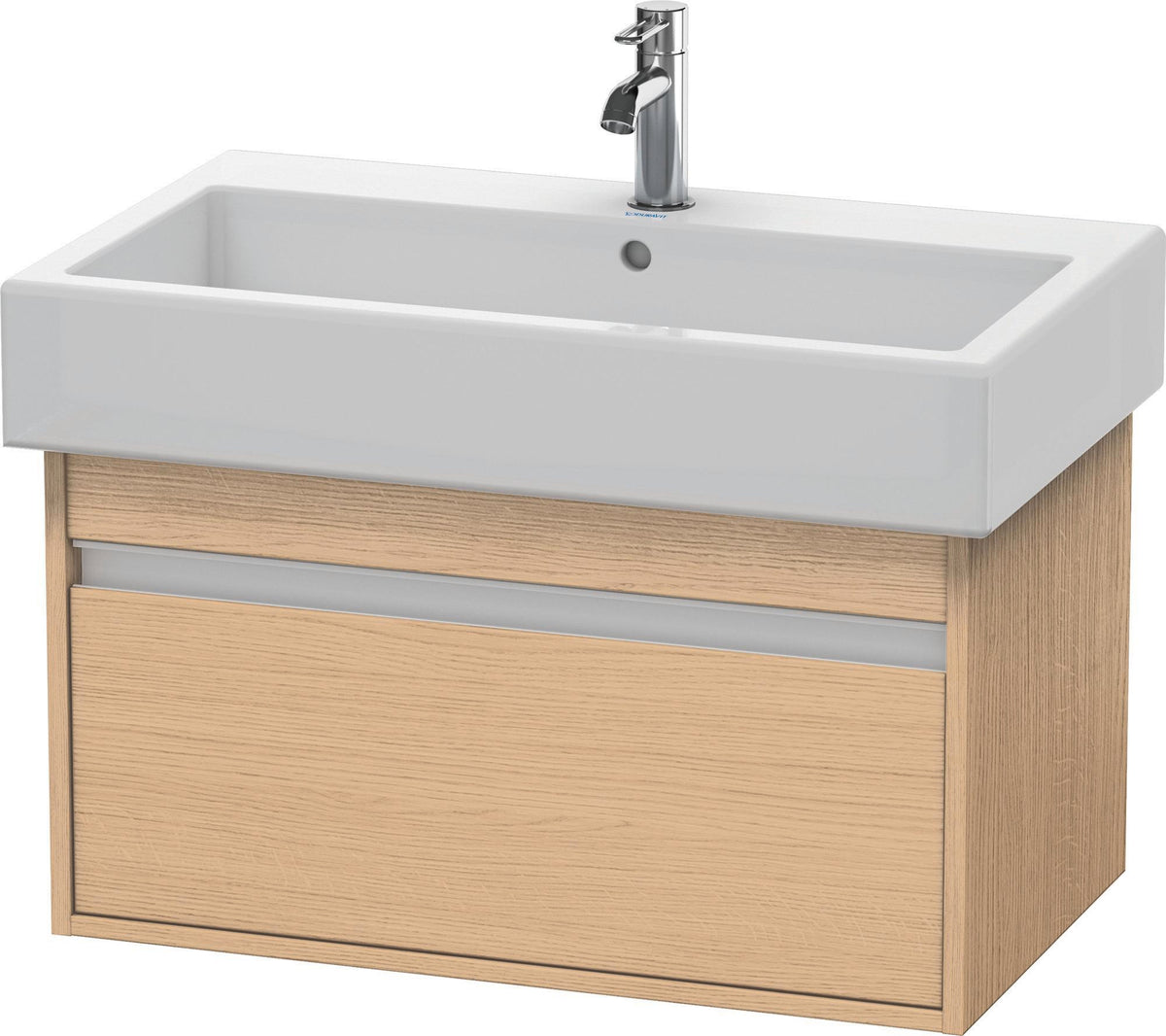 Duravit Ketho Waschtischunterbau 750 mm wandhängend basalt matt mit 1 Auszug