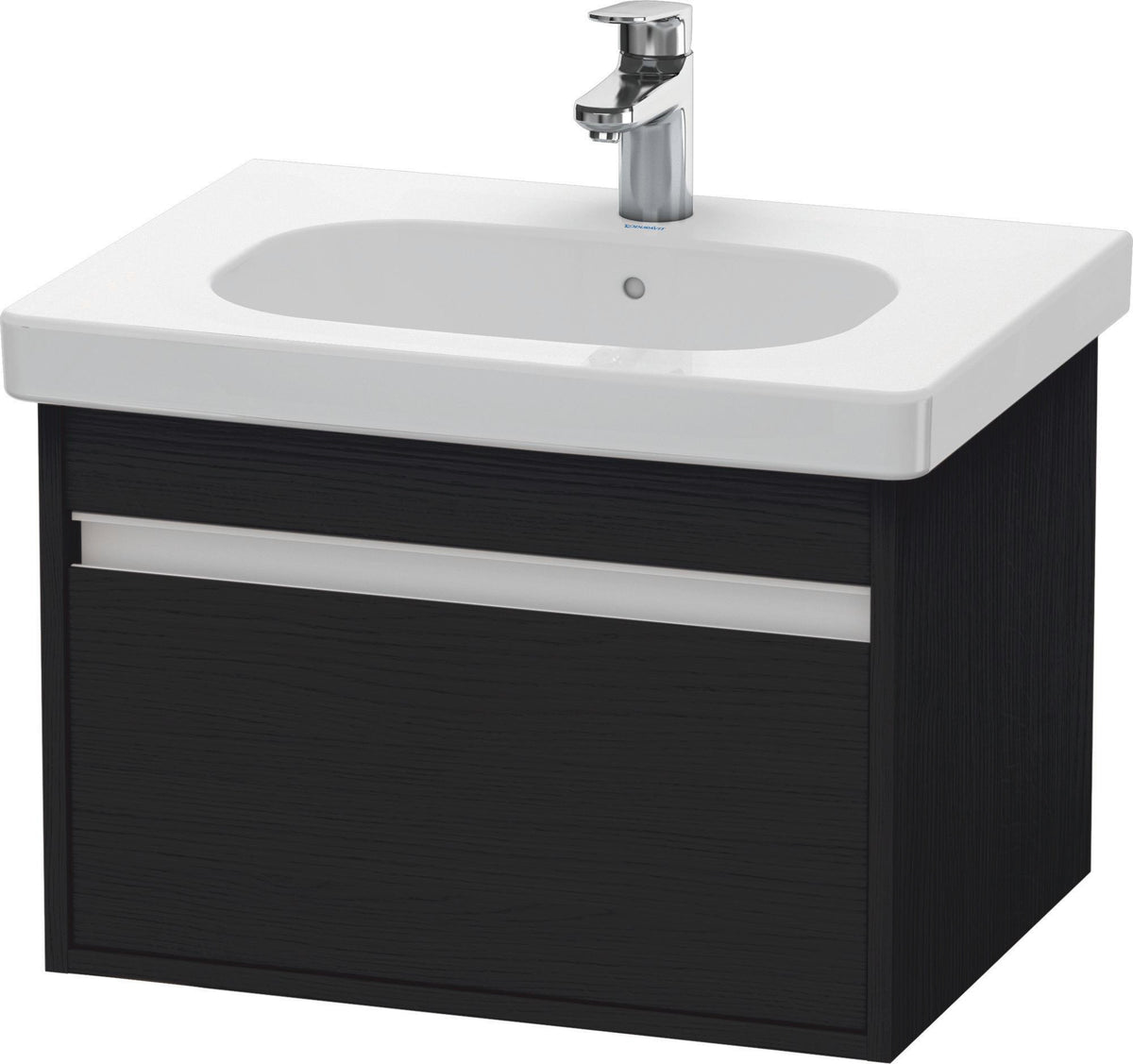 DURAVIT Ketho Waschtischunterbau 600 mm wandhängend basalt matt mit 1 Auszug