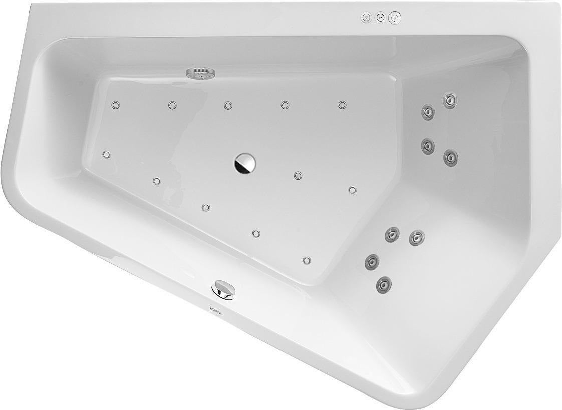 DURAVIT Paiova 5 Whirlwanne 1900x1400 mm Ecke rechts mit Air-System, 2-Sitzer, Weiß