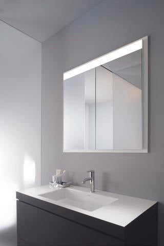 DURAVIT Einbauset Licht & Spiegel – Montagerahmen für Badmöbel, 139 x 661 x 810 mm