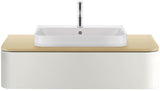 DURAVIT Möbelwaschtisch Happy D.2 650 mm mit Überlauf und Hahnlochbank, weiß