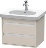 Duravit Ketho Waschtischunterbau 455x600x480mm wandhängend 2 Schubkästen basalt matt