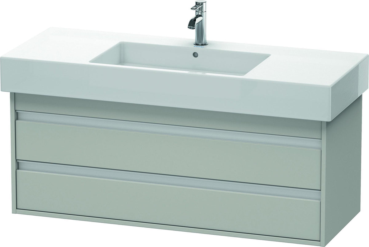 DURAVIT Ketho Waschtischunterbau 1200 mm wandhängend basalt matt 2 Schubkästen