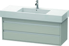 betongrau matt / 2 Schubladen / grau