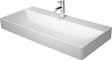 Duravit DuraSquare Waschtisch 1000 mm weiß mit Hahnloch mittig, ohne Überlauf – Design by Duravit