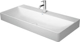 Duravit DuraSquare Waschtisch 1000 mm weiß mit Hahnloch mittig, ohne Überlauf – Design by Duravit