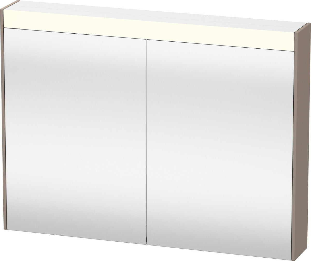 DURAVIT Brioso Spiegelschrank Betongrau 820 mm mit LED-Beleuchtung und Steckdose