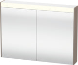 DURAVIT Brioso Spiegelschrank Betongrau 820 mm mit LED-Beleuchtung und Steckdose