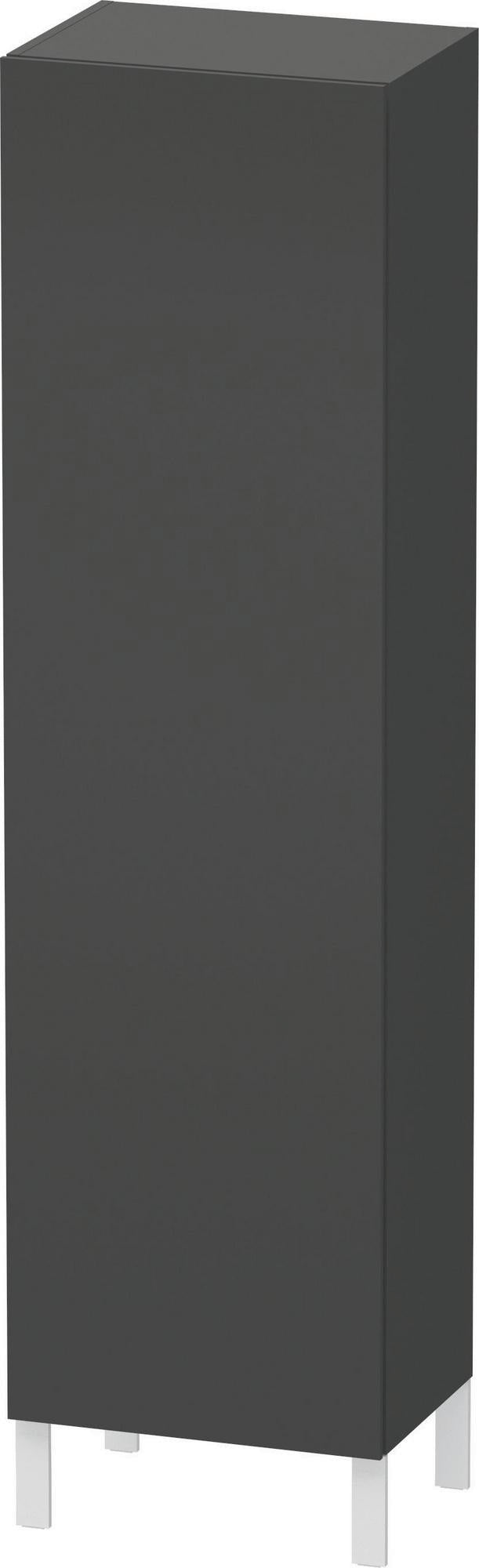 Duravit Hochschrank L-Cube 363x500x1760mm 1 Tür rechts graphit matt