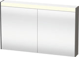 DURAVIT Brioso Spiegelschrank Betongrau 1020 mm mit LED-Beleuchtung und Steckdose