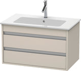DURAVIT Ketho Waschtischunterbau 800 mm betongrau matt, 2 Schubladen, wandhängend, Soft-Close