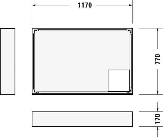 DURAVIT D-Code Duschwanne 1000x700 mm Weiß Sanitäracryl rechteckig