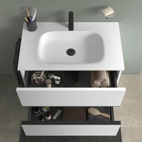 DURAVIT Sivida Waschtischunterbau 810 mm, bodenstehend, 2 Schubkästen, Chrom/Graphit Matt